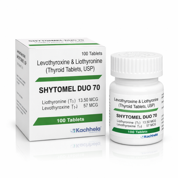 SHYTOMEL DUO 70 MCG TABLETS